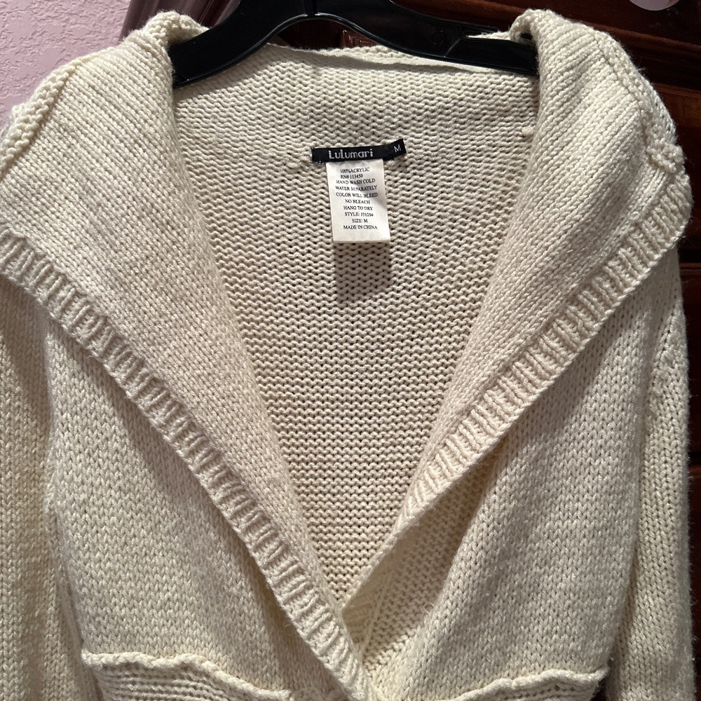 Knitted long sleeve sweater dress